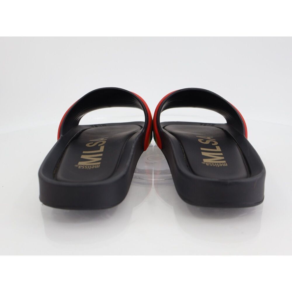Melissa Women's Beach Sandal Size 7 Scented Slide Black Rainbow Rubber Shoe - Picture 5 of 10